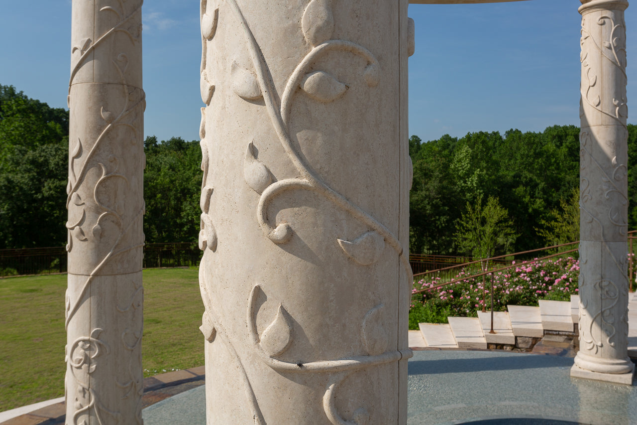 Latte Travertine Architectural Elements Desktop