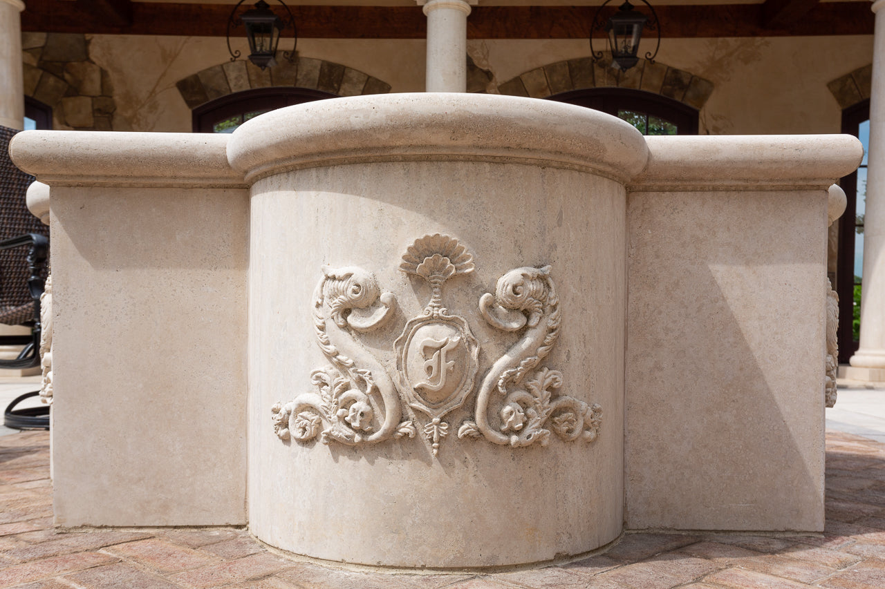 Latte Travertine Architectural Elements Desktop