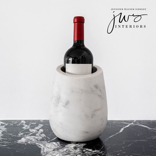 Wine Chiller in White Marble