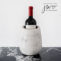 JWS white marble wine bottle chiller