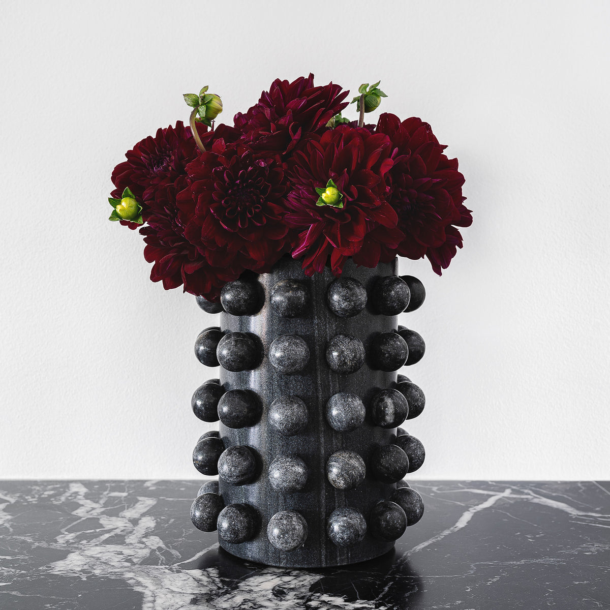 Bubble Vase & Wine Cooler in Black Marble Main Product Slider View