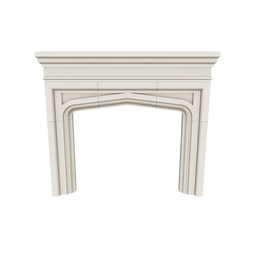 3d render of Revival fireplace