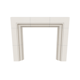 3d render of fireplace 