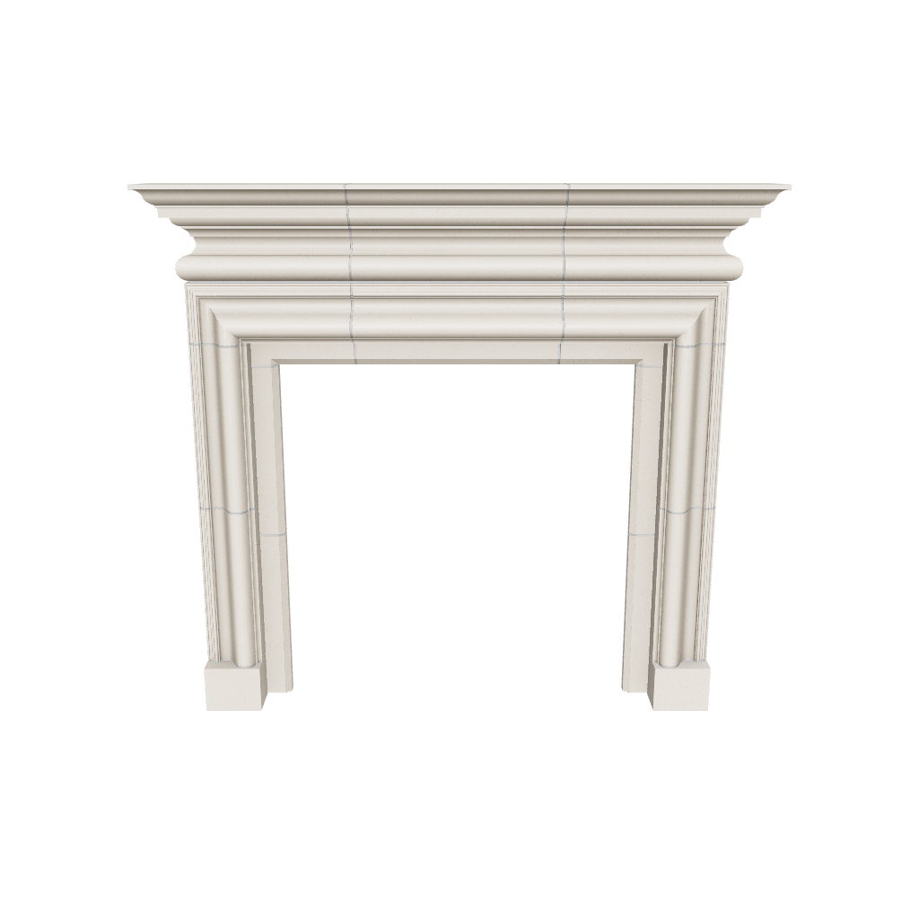 3d render of PIEDMONT fireplace 