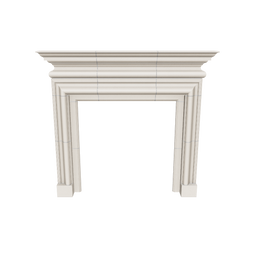 3d render of PIEDMONT fireplace 