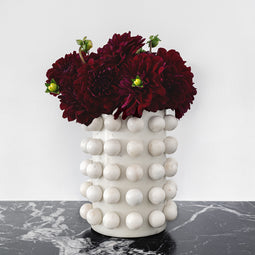 Bubble Vase & Wine Cooler in White Marble