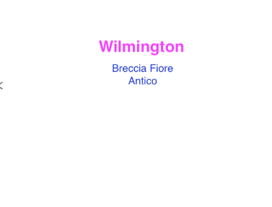 WILMINGTON in Breccia Fiore*, Antico Finish