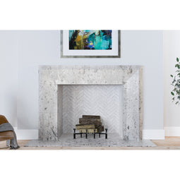 Meridian shown in Breccia Nuvole Marble. view 2