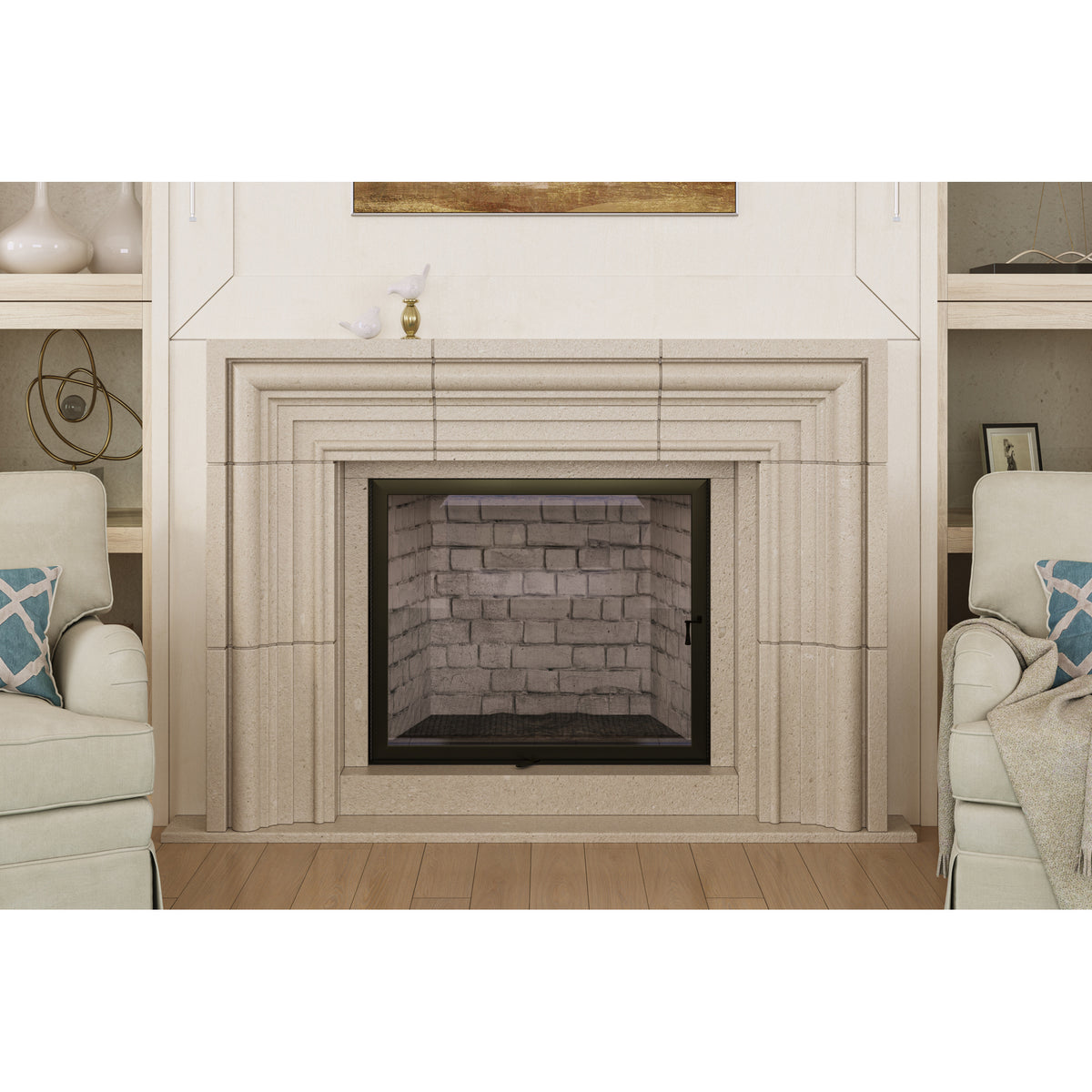 Fresco shown in Pearl Marble.