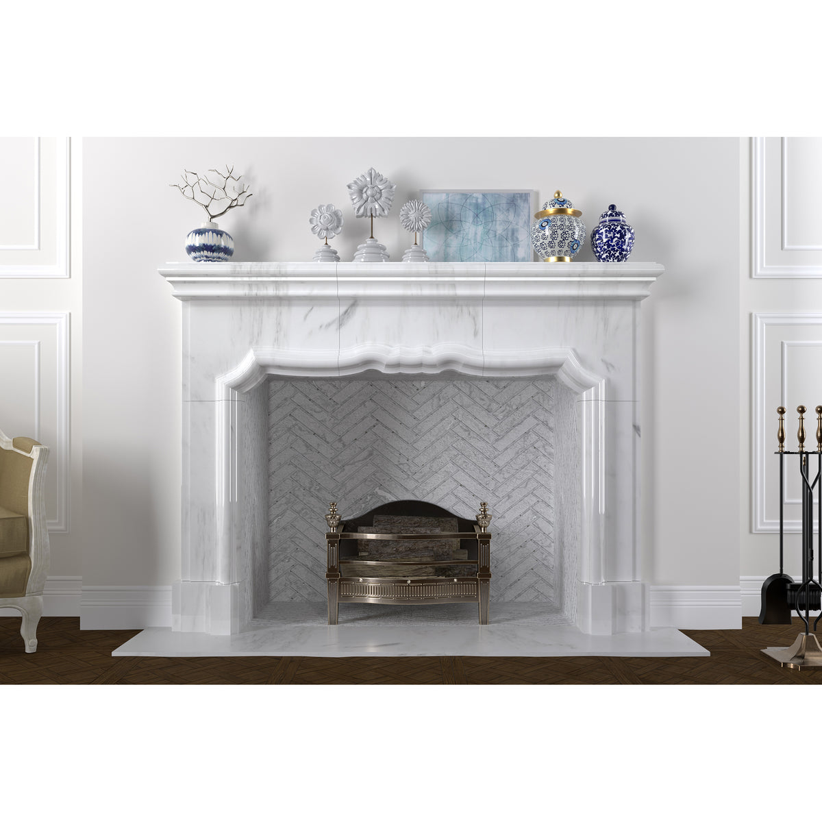 Dalton shown in Danby Marble. view 1