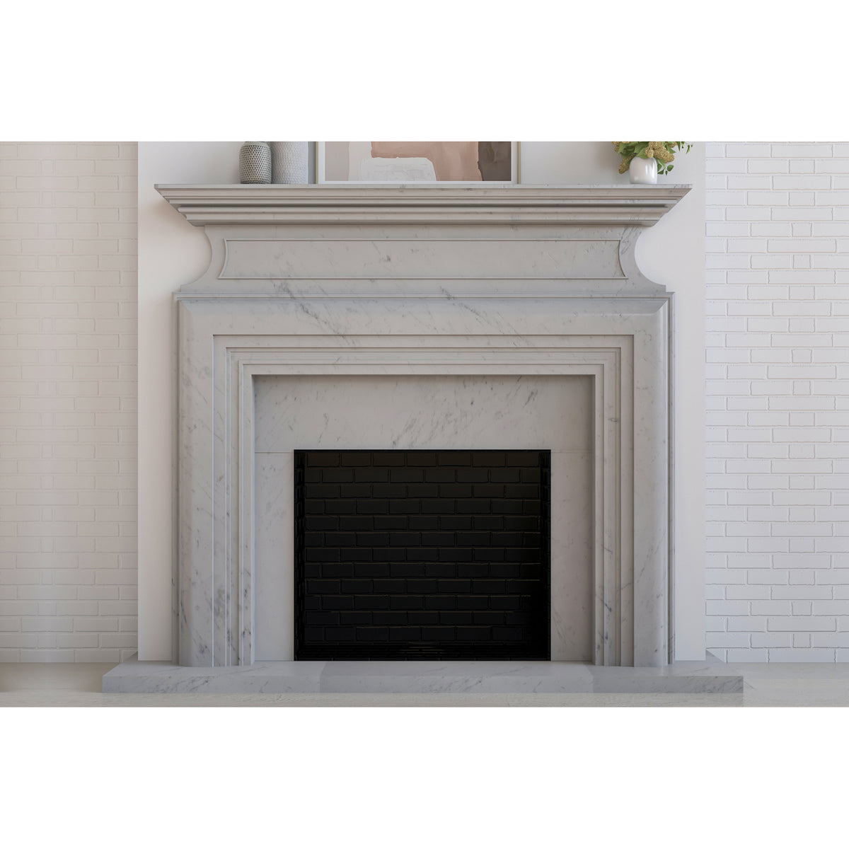 Willow shown in Carrara Marble. view 1