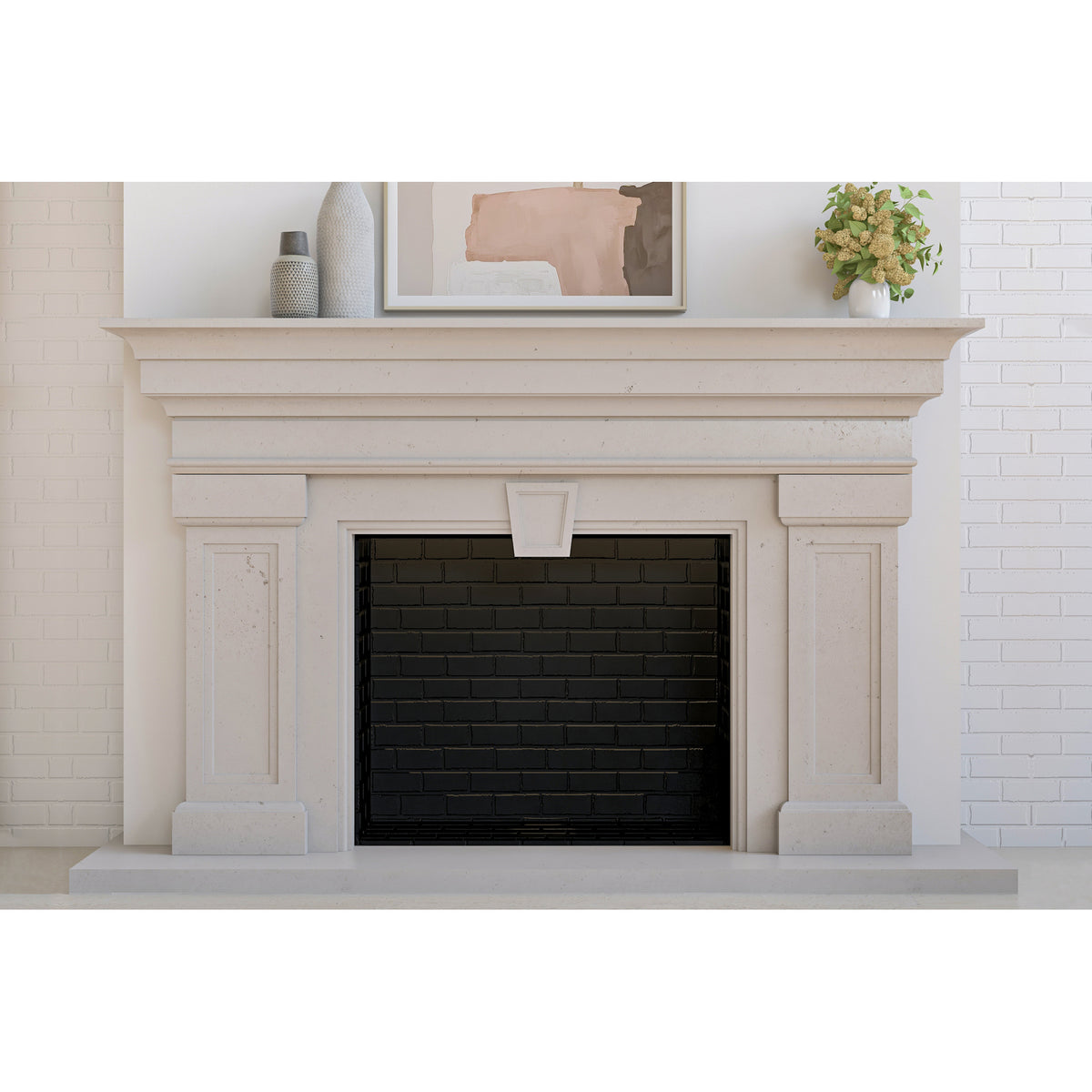 Chestnut shown in White Limestone. Main Product Slider View