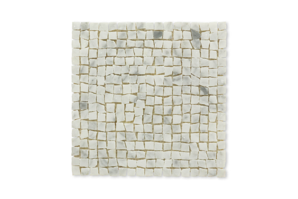 Carrara Marble Byzantine Mosaic MATERIAL Bespoke Stone + Tile
