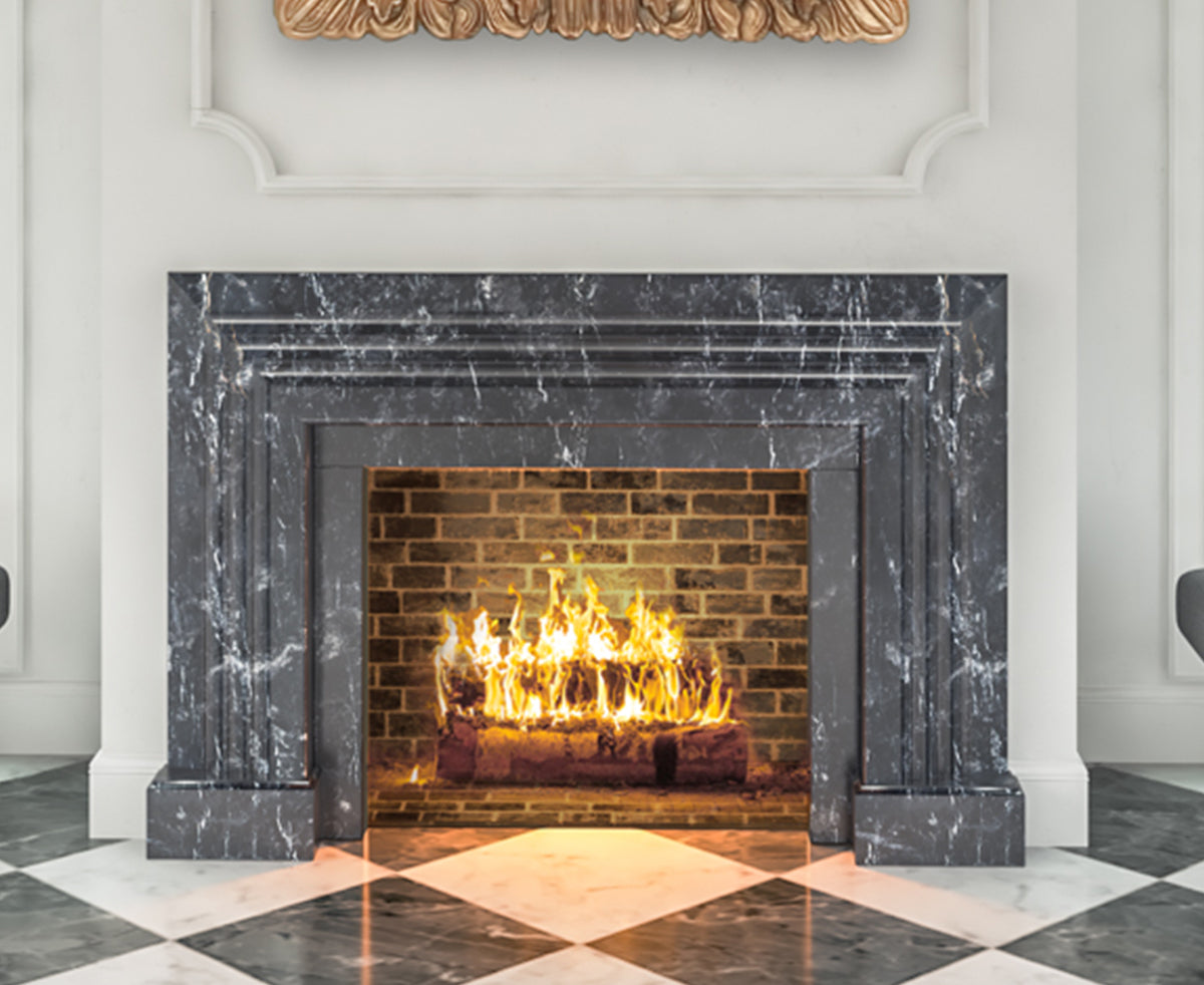 The Egoist shown in Breccia Nero Marble view 1