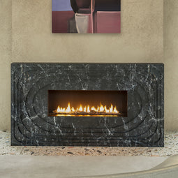 The Modernist shown in Breccia Nero Marble view 2