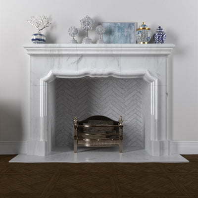 Dalton Fireplace shown in Danby Marble