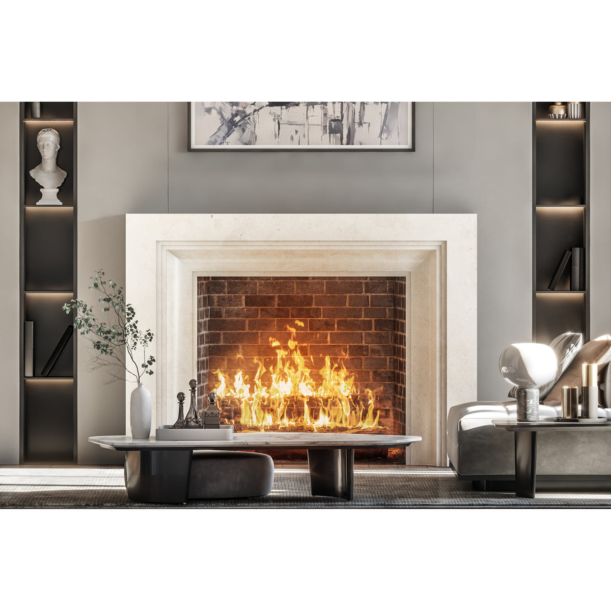 Augusta shown in Cream Limestone.