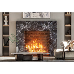 Organic I shown in Breccia Nero Marble.