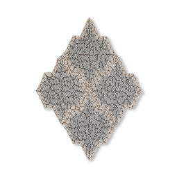 Argyle Pebble shown in Charcoal Limestone and Pearl Marble