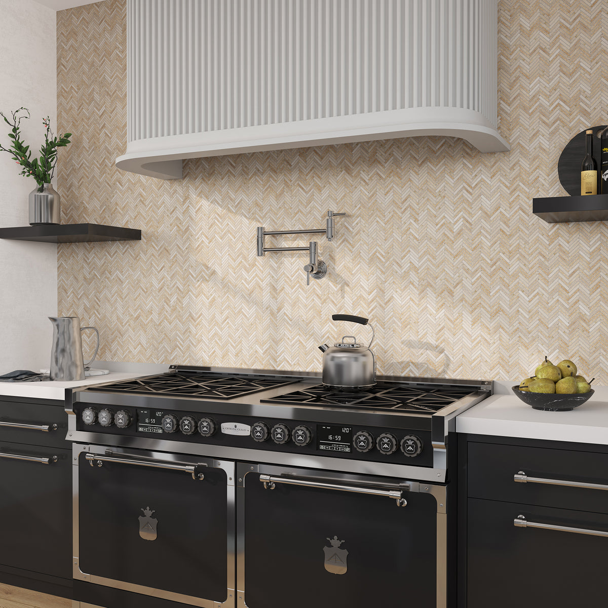 Shown in Vintage Travertine view 1