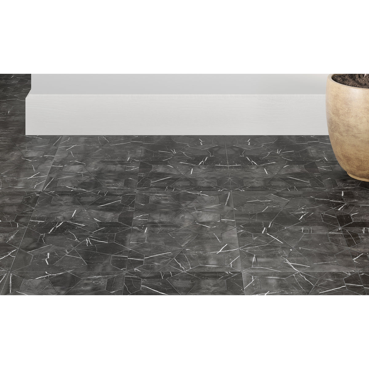Shown in Nero Marble view 1