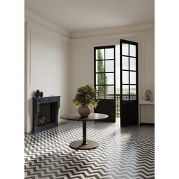 Shown in Breccia Nuvole and Breccia Nero Marble